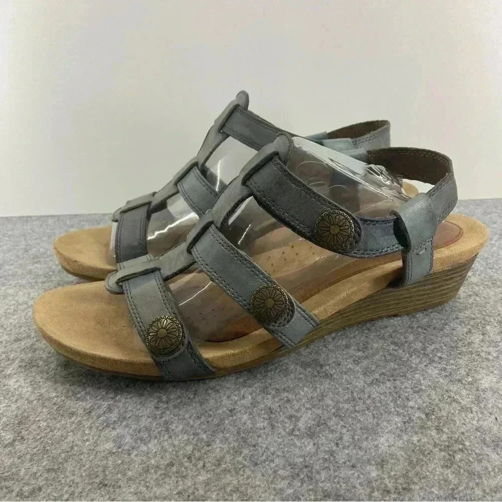 Rockpprt Cobb Hill Collection Women’s Strappy Sandal Wedge Size 10M